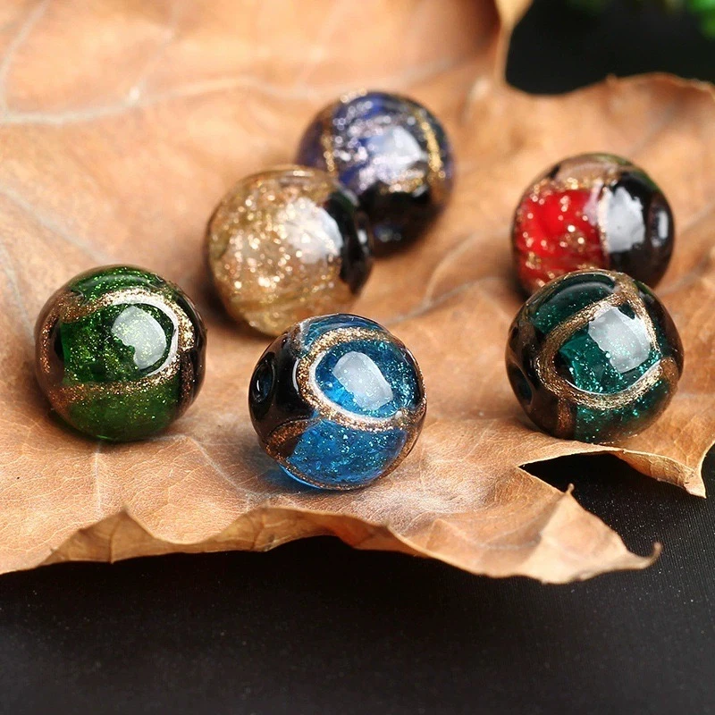 多彩老琉璃单珠配饰多样性直播专用