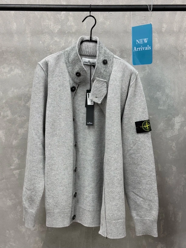 未使用 STONEISLAND/石头岛高领纽扣拉链毛衣  Xl 衣长75 胸围116