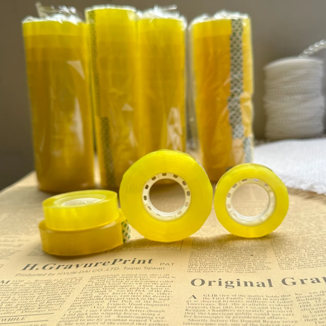 小号50米透明胶带花艺包花小胶带粘带固定胶花束胶带花店材料爱心