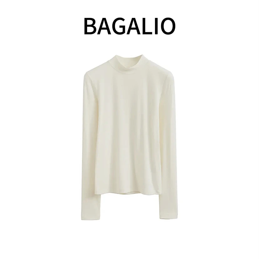 【BAGALIO】秋冬半高领润肤打底衫 127