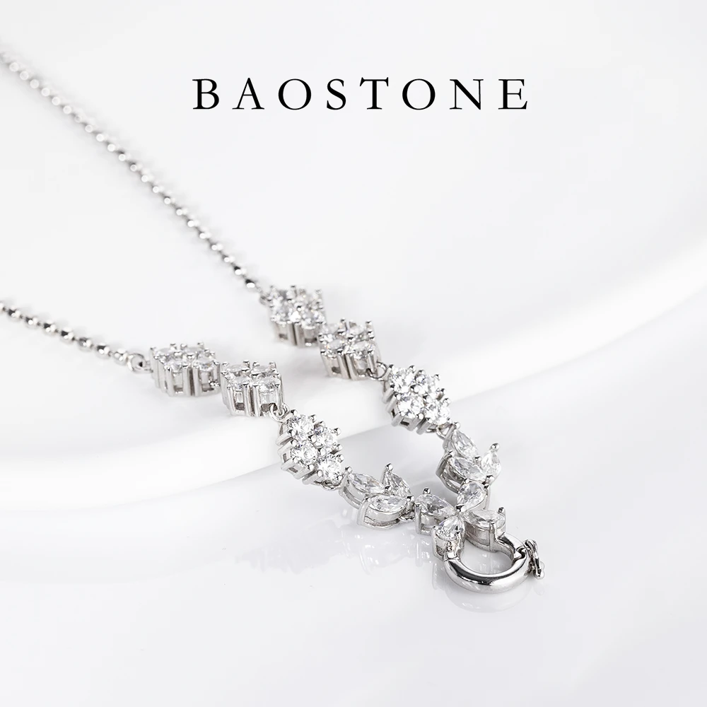 BAOSTONE 坠链均925银合成锆石 【如愿】万能链百搭气质【专属】T230