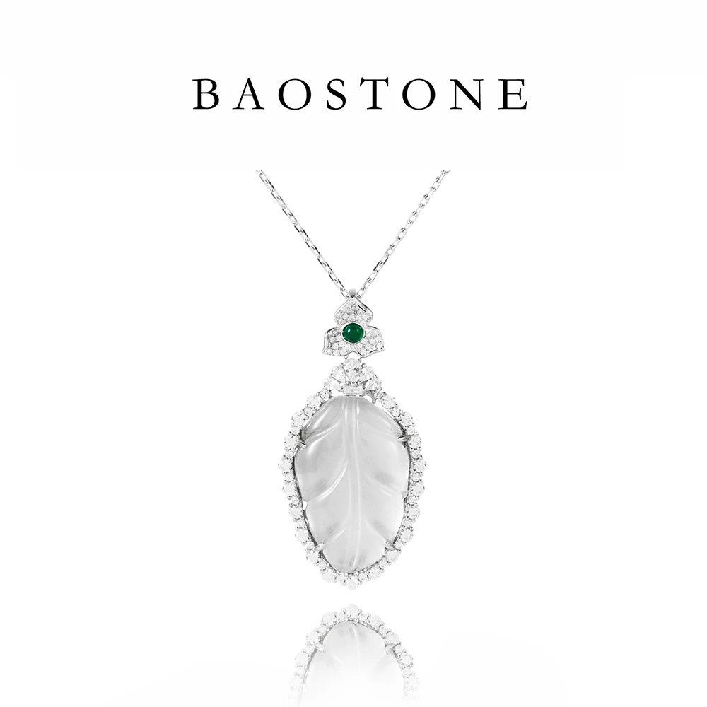 BAOSTONE 坠链均925银合成锆石 【一夜暴富】时尚精致百搭L-T243
