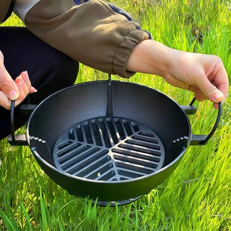 25—29cm铸铁炭炉生铁碳烤炉铸铁炭烧烤炉加厚炉子炭火炉户外烤肉