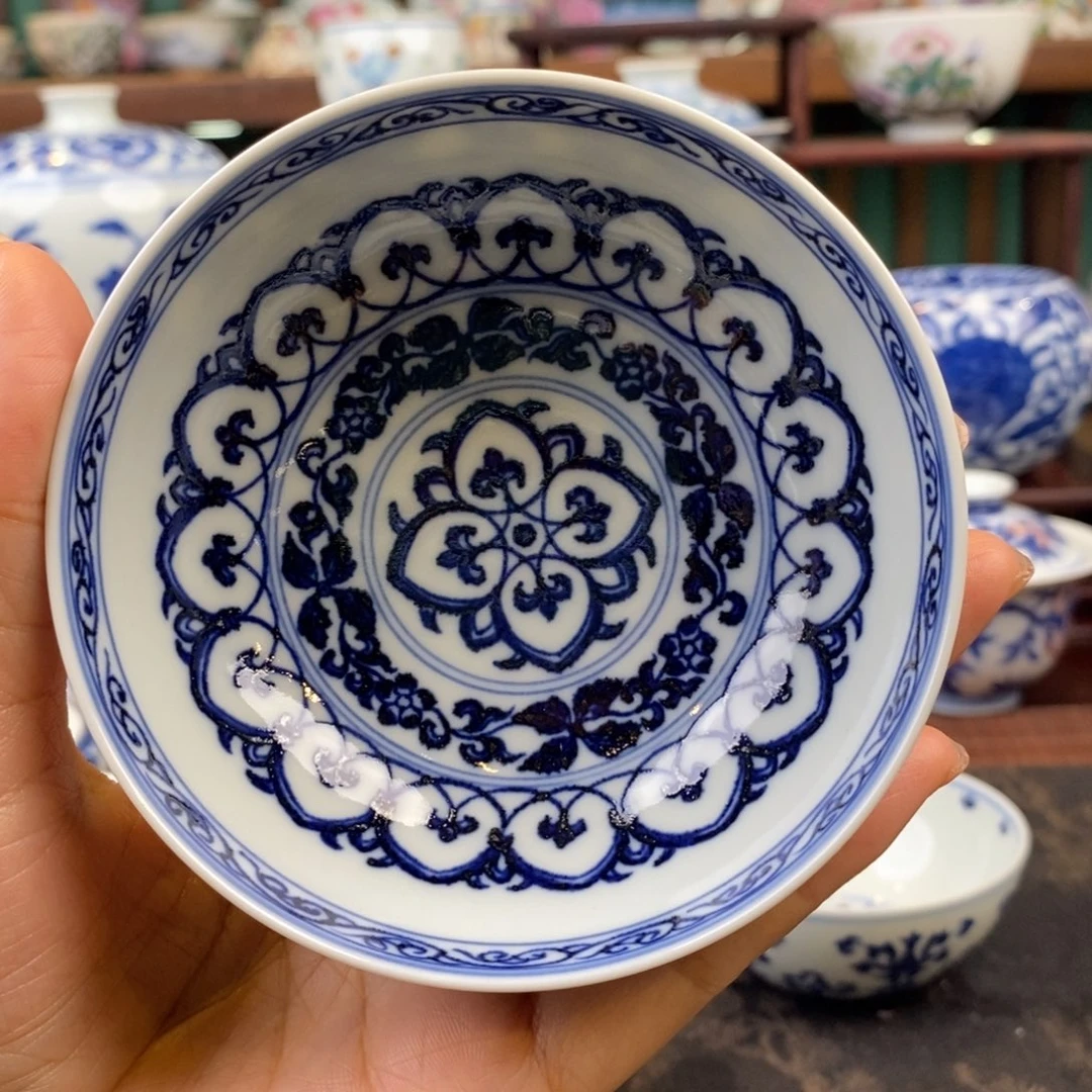 手工陶瓷柴窑宝相普洱杯