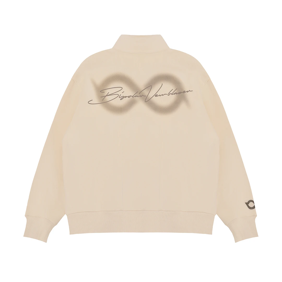 BIPOLAR立领半拉链卫衣18B302