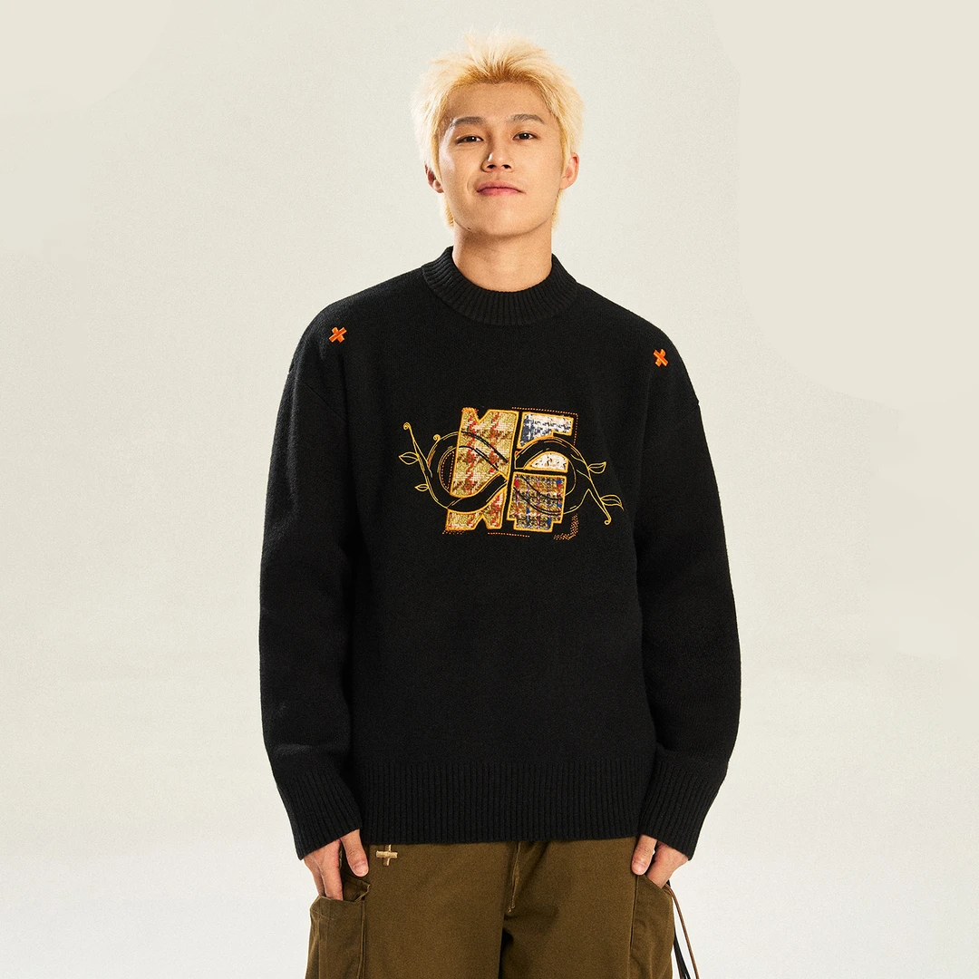 BIPOLAR&NST联名24贴布毛衣16C394