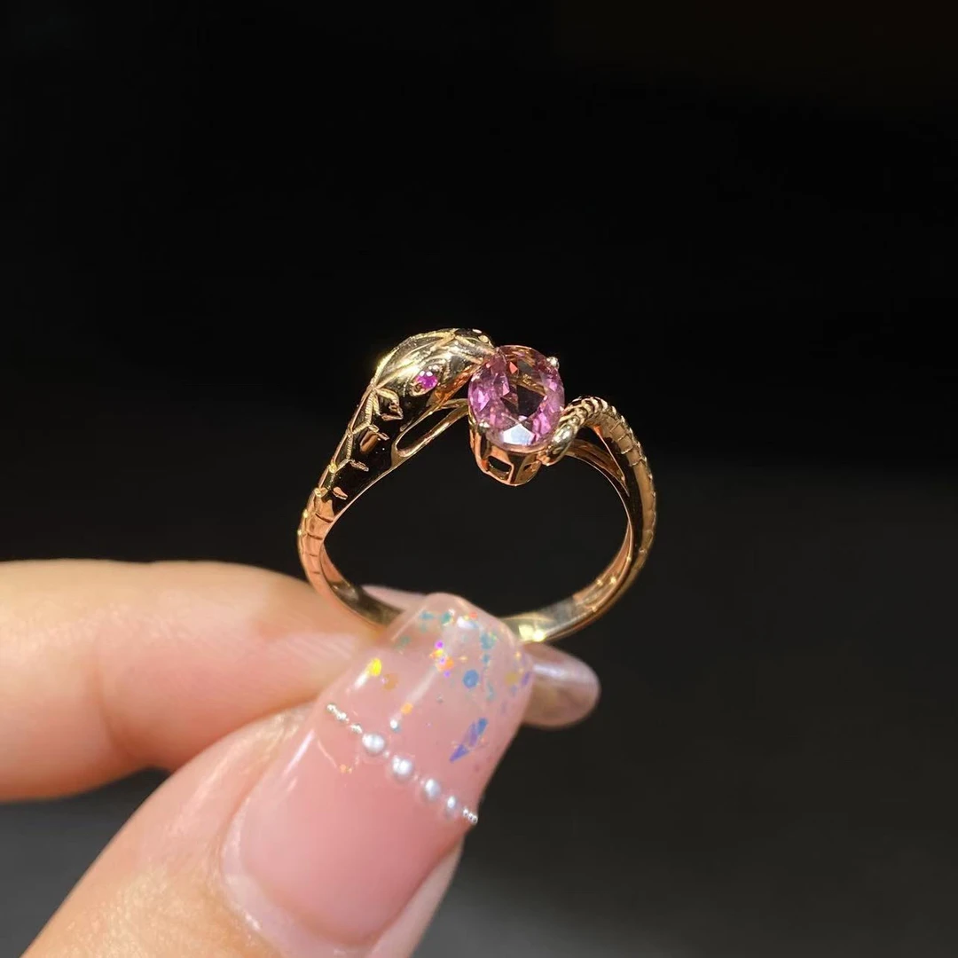 18K金碧玺女戒00024838