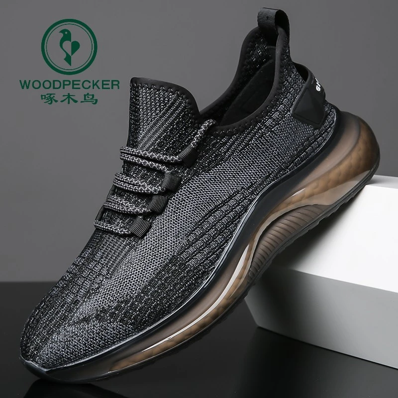 啄木鸟男鞋夏季时尚爆款男士休闲百搭软底网面运动跑步椰子鞋男款