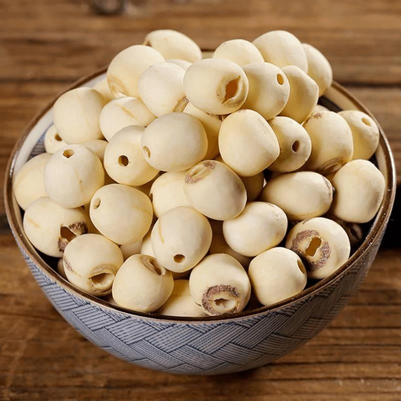 莲子干货去芯白莲米中药材无芯连子粒湖南湘潭无硫磨皮