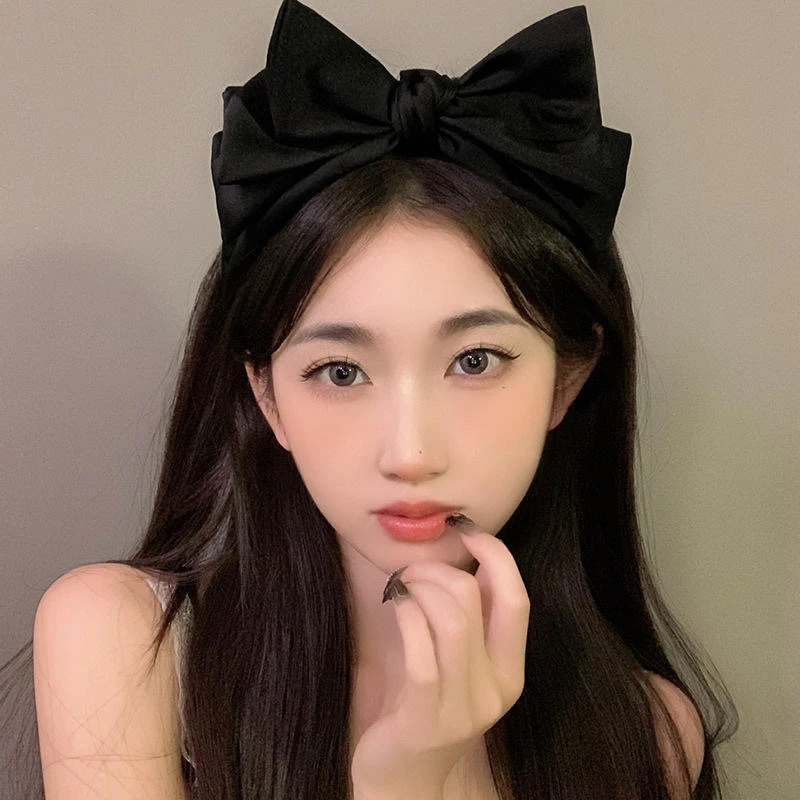 轻奢双层蝴蝶结发箍法式气质头箍时尚高级设计感发饰女ins风头饰