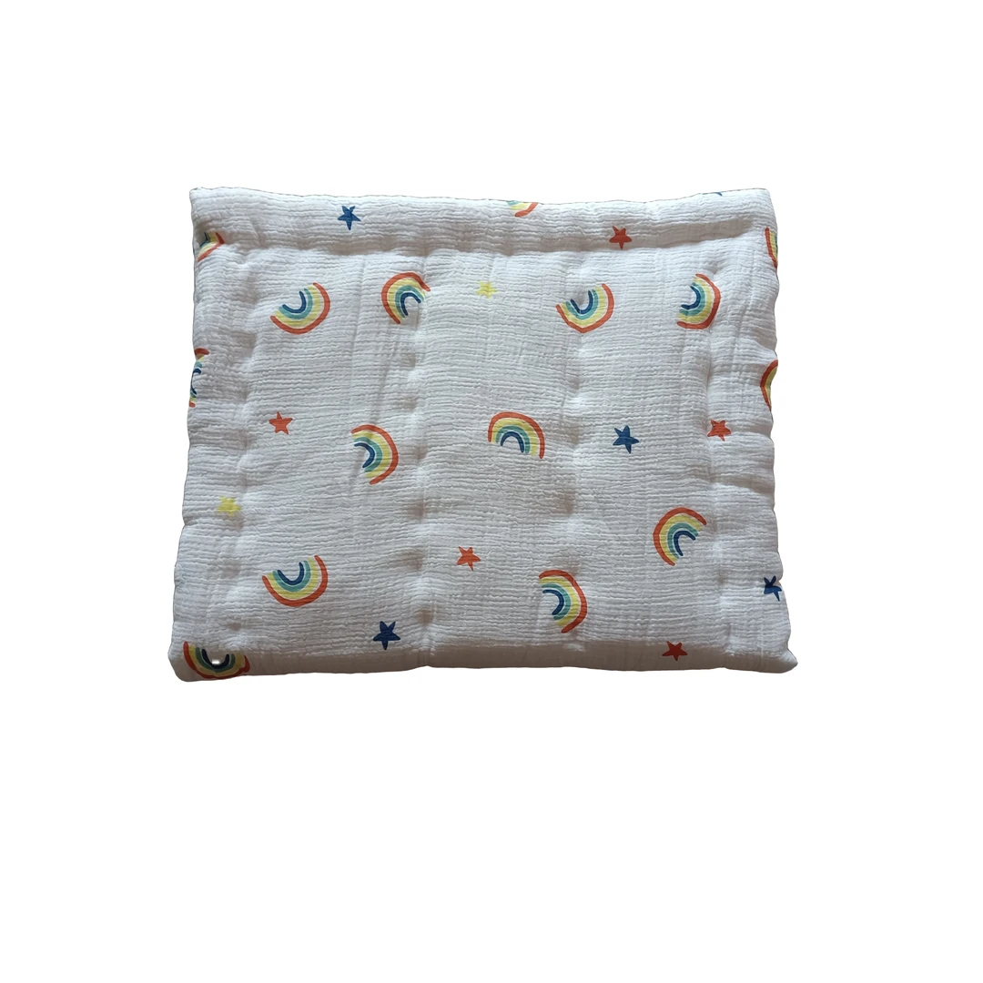 【福霞佳】宝宝薄棉包被方被床褥新生儿产房透气棉花被幼儿可拆棉被