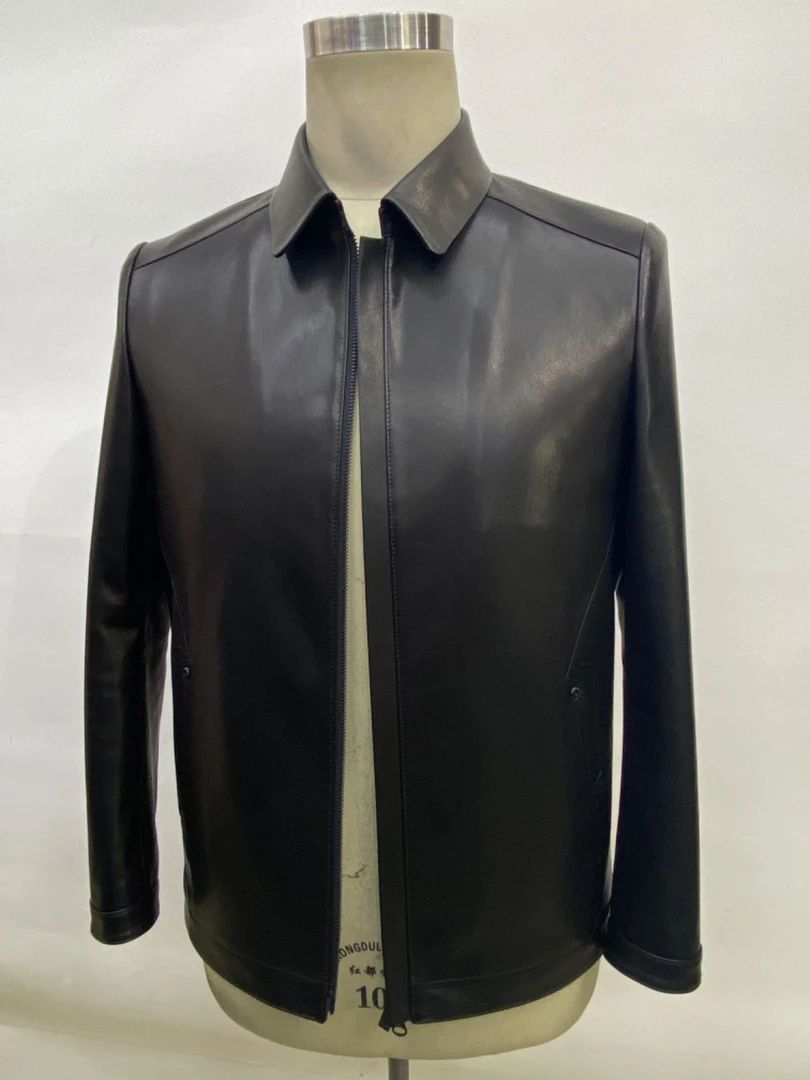 【吴师傅高端定制】男士小山羊皮夹克秋季外套