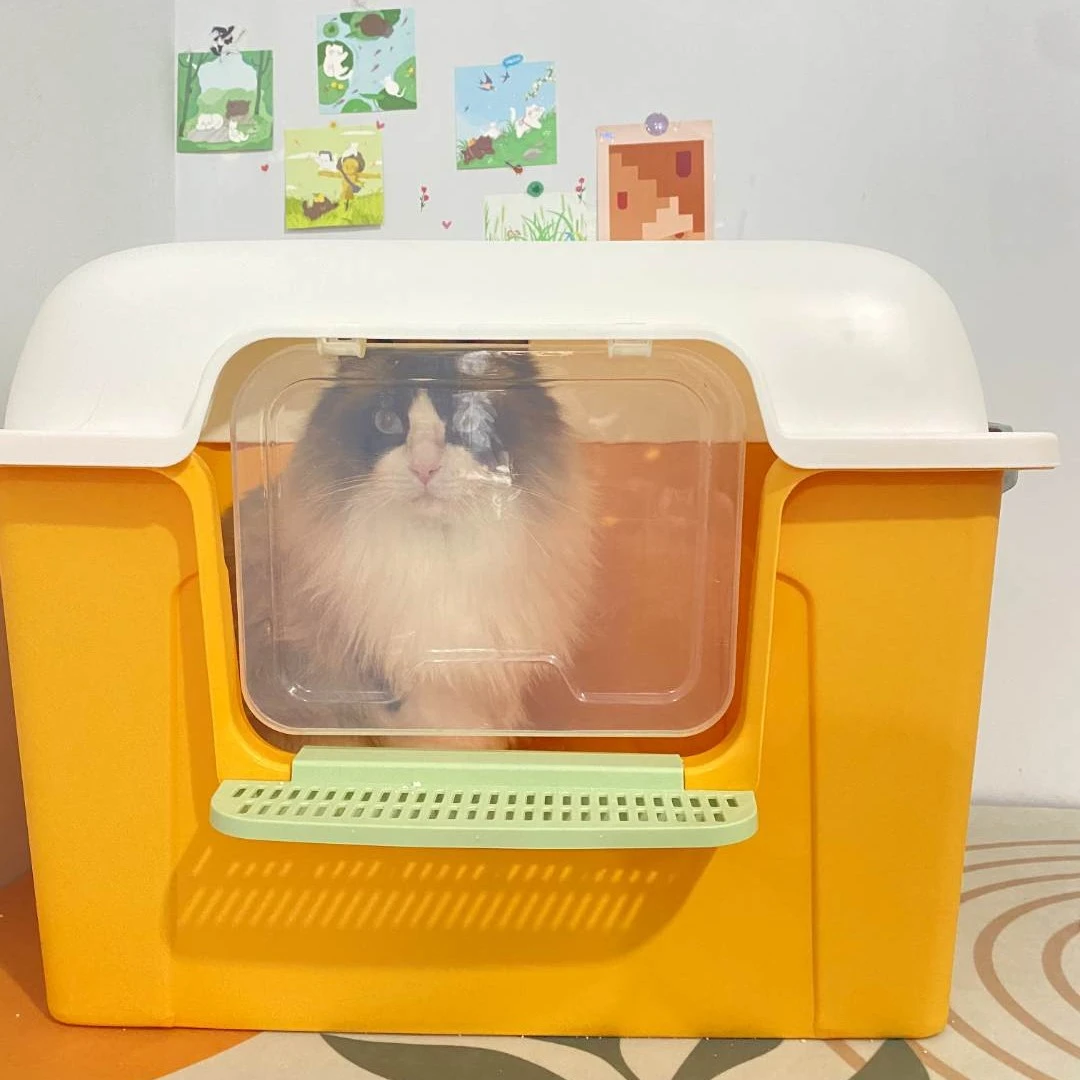 超大号猫砂盆缅因布偶大型猫通用巨型猫砂盆多猫家庭全封闭猫厕所