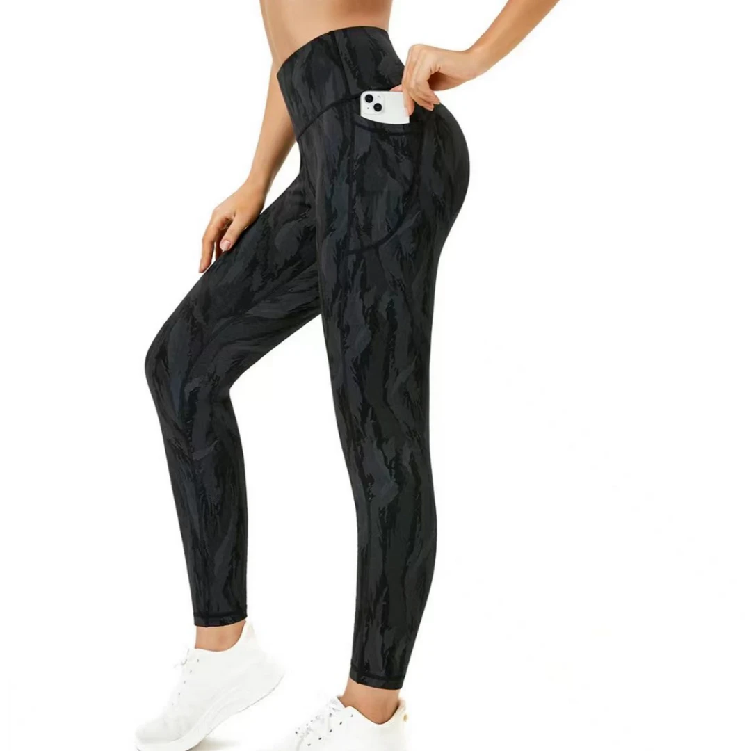 S88020323迷彩休闲显瘦高腰打底裤