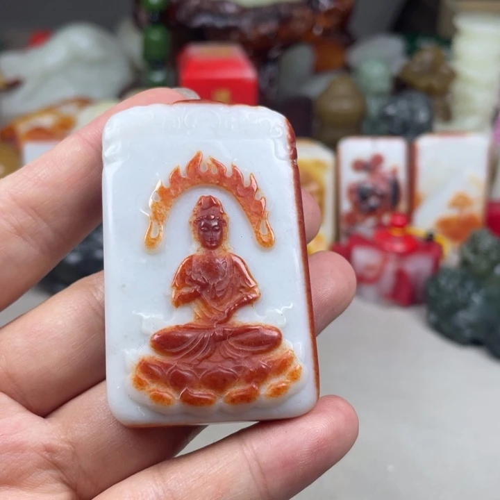 和田玉(糖玉)颈饰未镶嵌