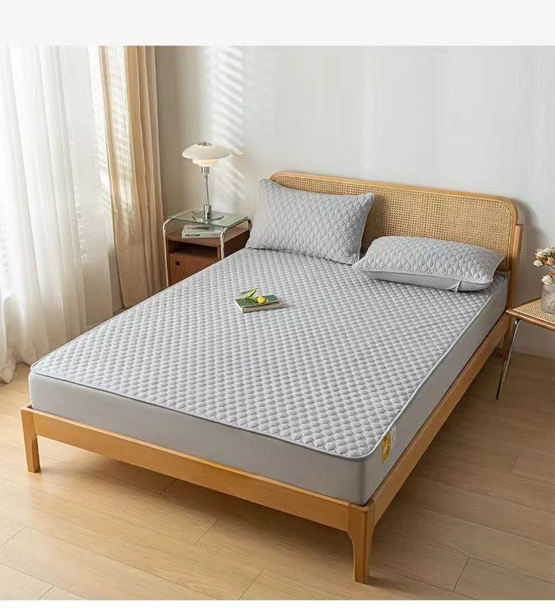 四季款亲肤加厚床笠 新款夹棉防滑透气床垫保护罩 可机洗罩床