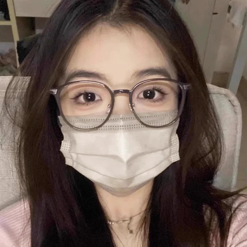 新款金属框防蓝光眼镜男女同款可配度数百搭平光镜学生近视眼镜框