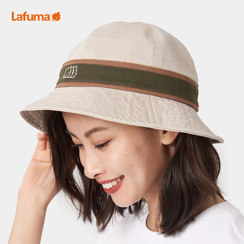 LAFUMA乐飞叶户外露营垂钓徒步旅行防晒遮阳帽女渔夫帽LEHE2EC11