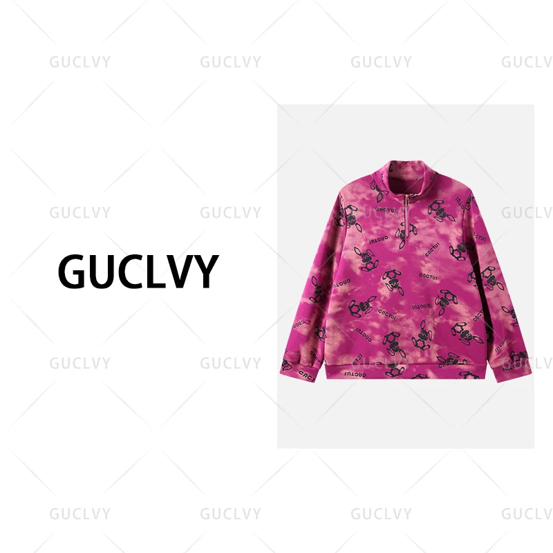 QJGAODING-小兔子立领拉链款休闲百搭卫衣【0148】