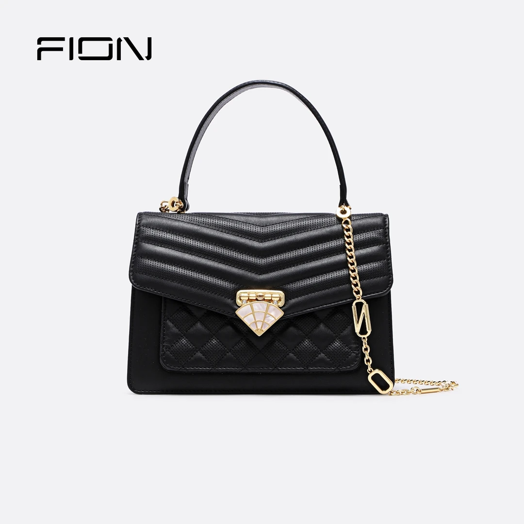 FION/菲安妮奥莱星辰系列手提包贝壳女士单肩包链条包FAAFVHG002