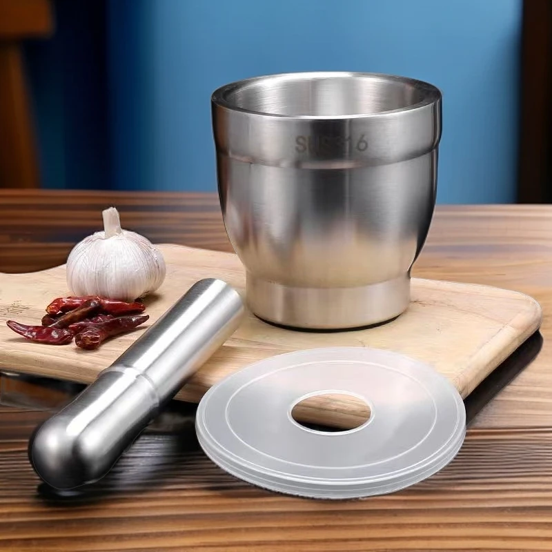 捣蒜器家用实心老式研磨器多功能蒜臼子蒜泥石臼捣药罐捣蒜泥石臼