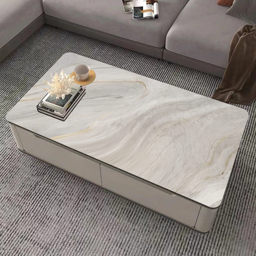 大理石轻奢高级感防水防油防烫免洗桌垫桌布防油防水又防烫