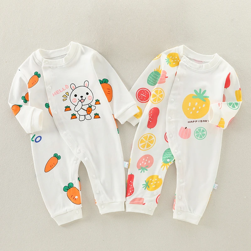 新生儿连体衣春秋超萌初生婴儿秋装衣服纯棉宝宝爬服可爱哈衣睡衣