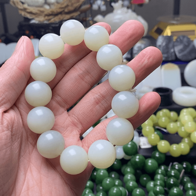 【闪购商品】和田玉手串未镶嵌老**叔