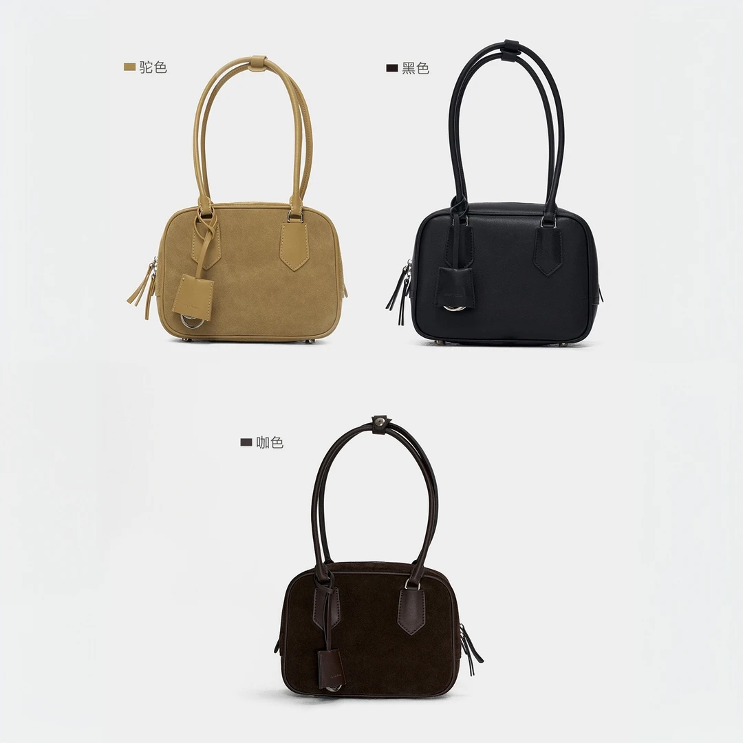 FIRSTFLOOR经典小号通勤复古波士顿包单肩腋下手提包