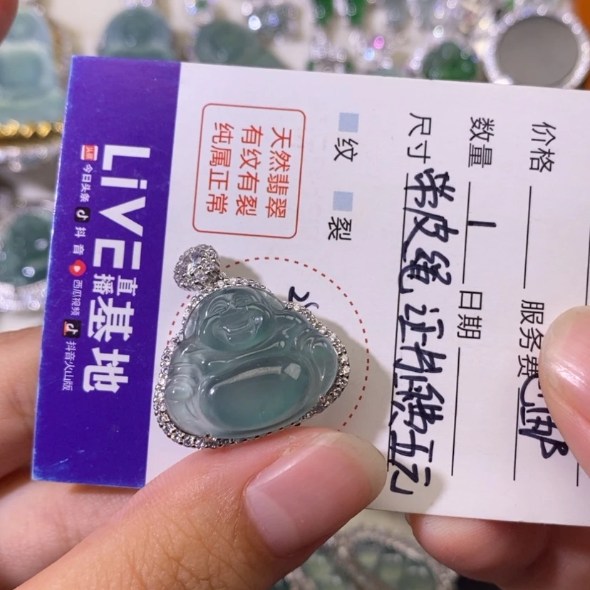 【闪购商品】翡翠颈饰银S925镶嵌天然