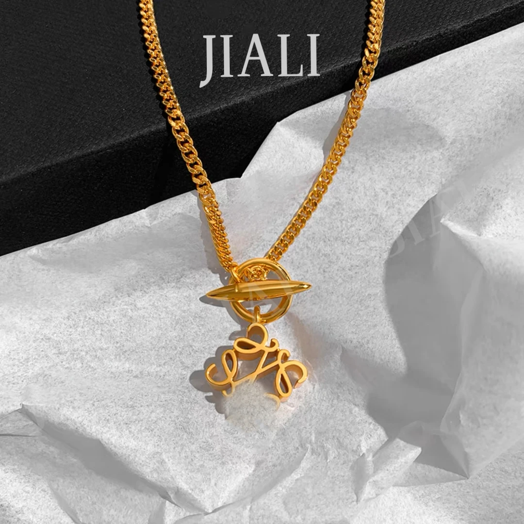 合金耳饰 JIALI(罗家方块耳钉/项链)欧美风罗家镂空方块耳钉项链