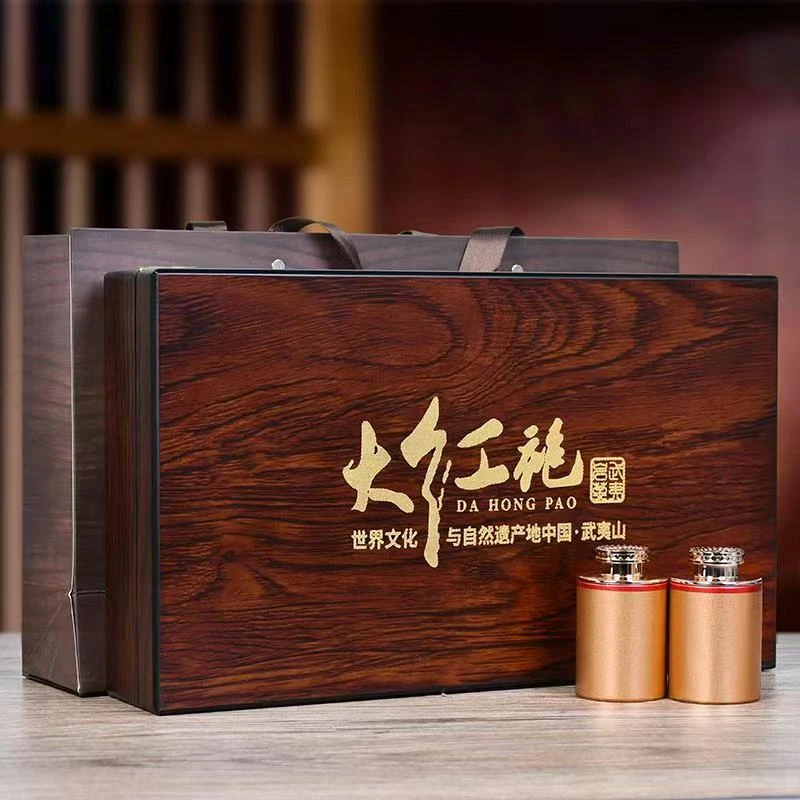 高端木盒罐装福建岩茶大红袍礼盒装180g