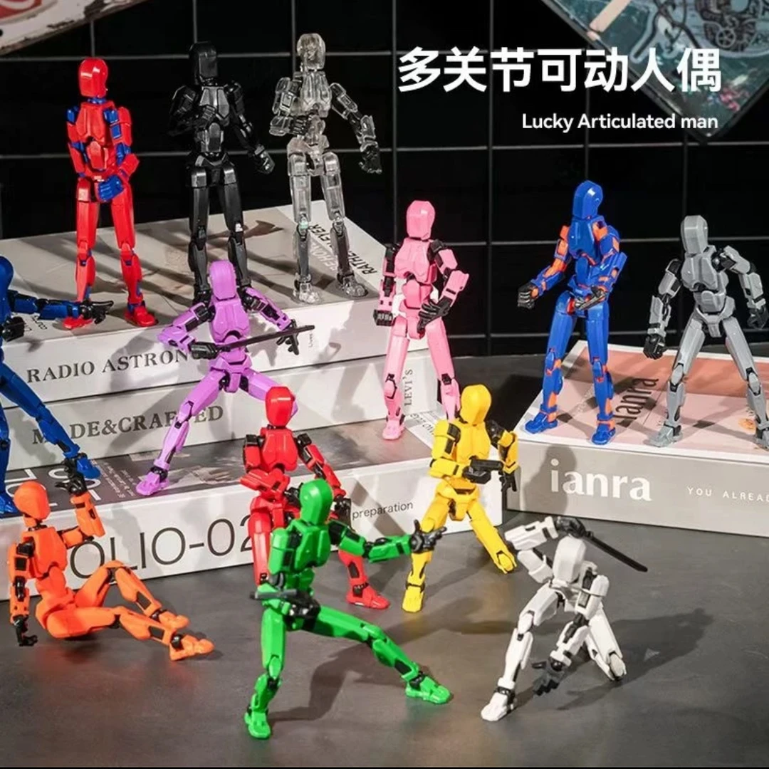 新款3d打印全关节可动人偶手办拼装积木玩具解压神器玩具