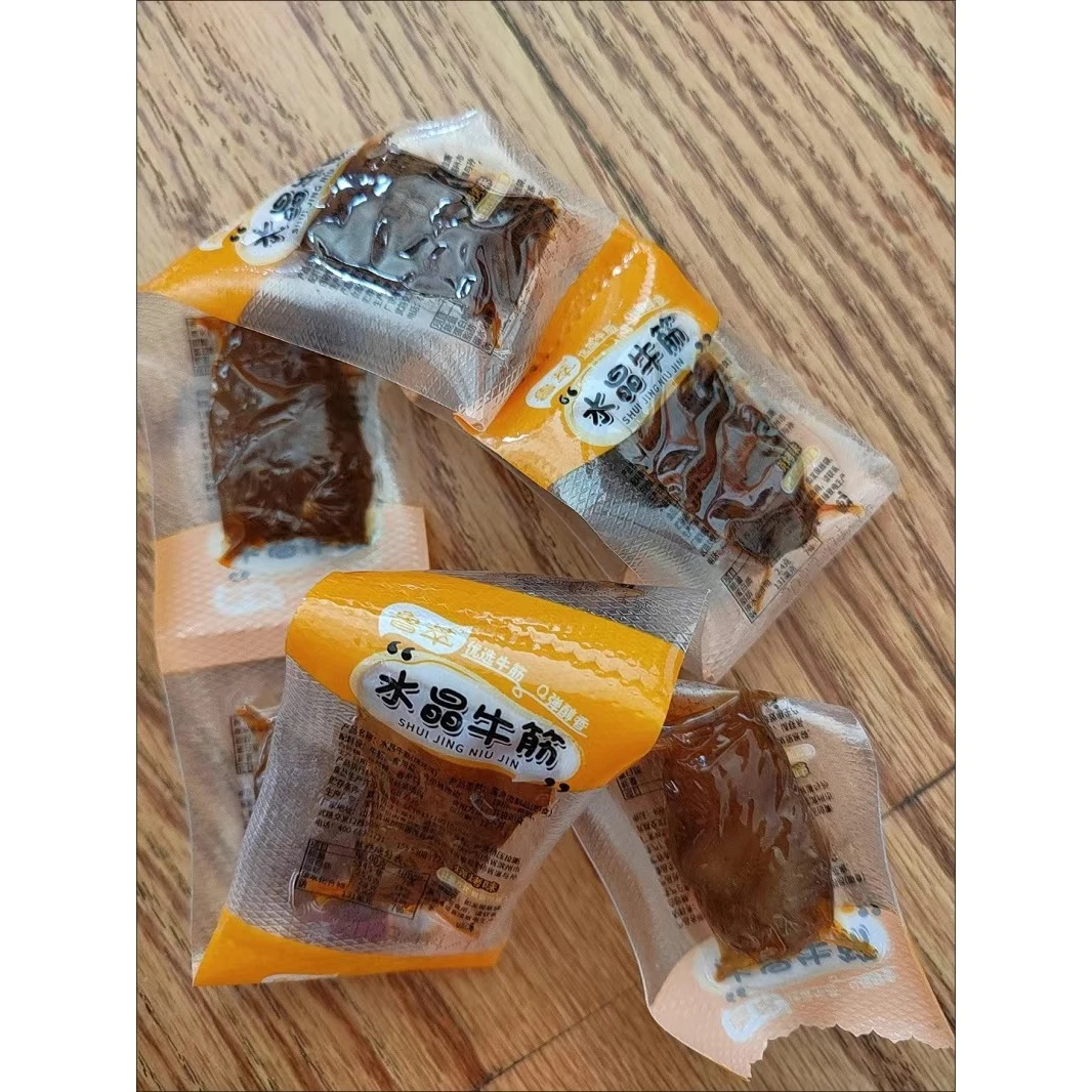 【特价50包】正宗内蒙古牛蹄筋零食麻辣小吃熟牛肉牛板筋批发5包