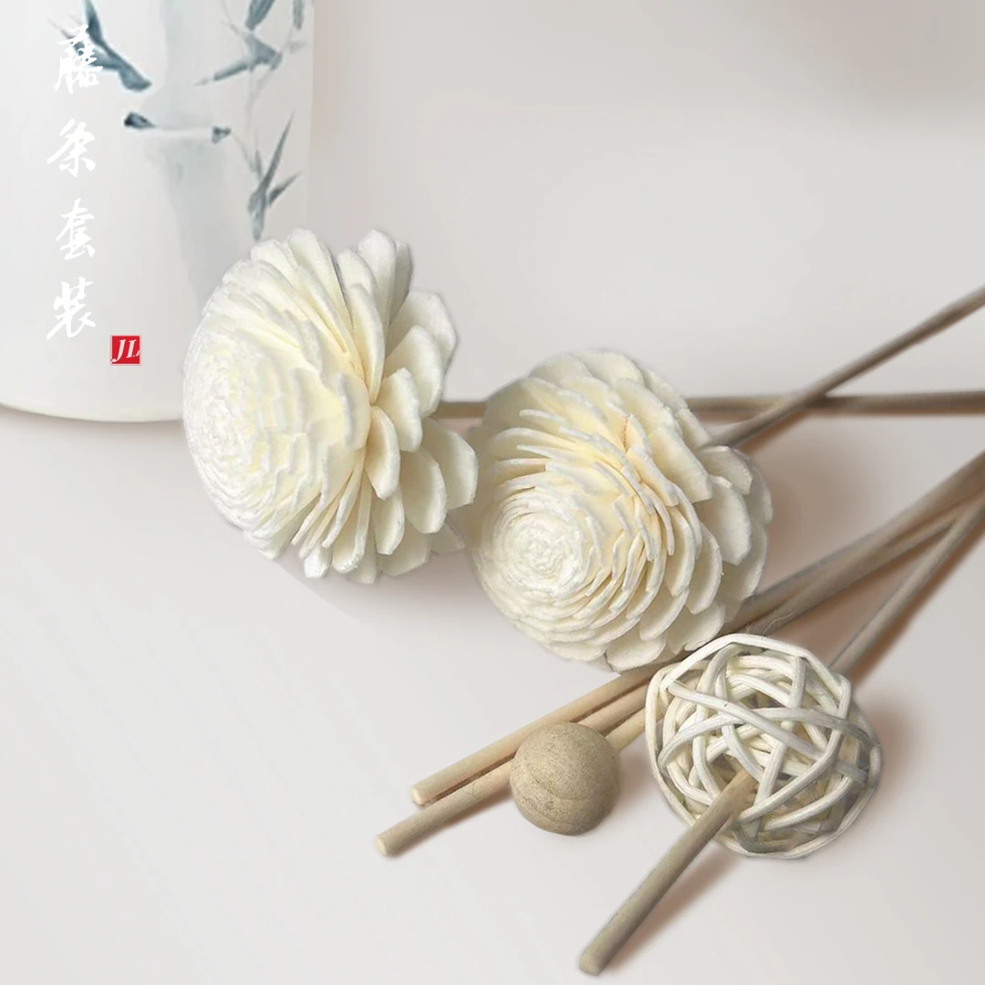 香薰精油室内无火香薰散香天然藤条扩香干花补充挥发干花各种套装