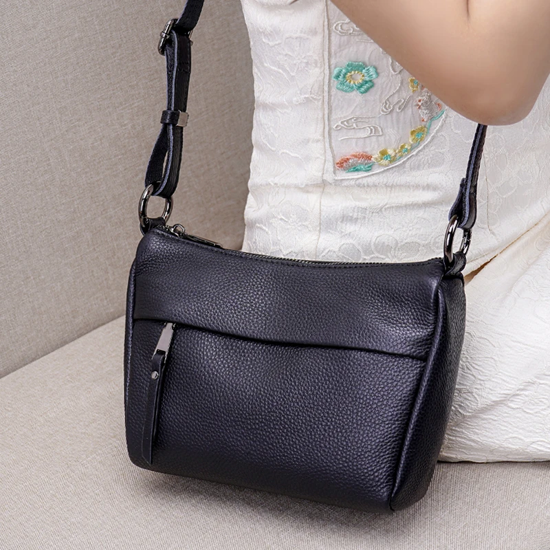 玛茜皮尔真皮女包简约通勤妈妈包女2025新款秋冬百搭单肩斜挎包女