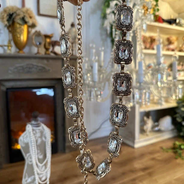 安霓王妃【小腰精】重工轻奢复古百搭跨境气质腰链