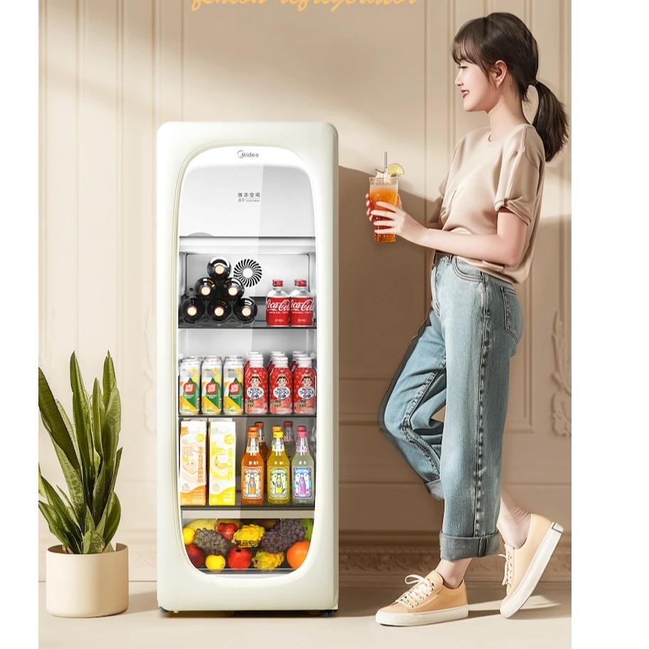 美的160升酒柜 JC-160GEMR(E) 奶酪小方节能低噪新国标一级能效