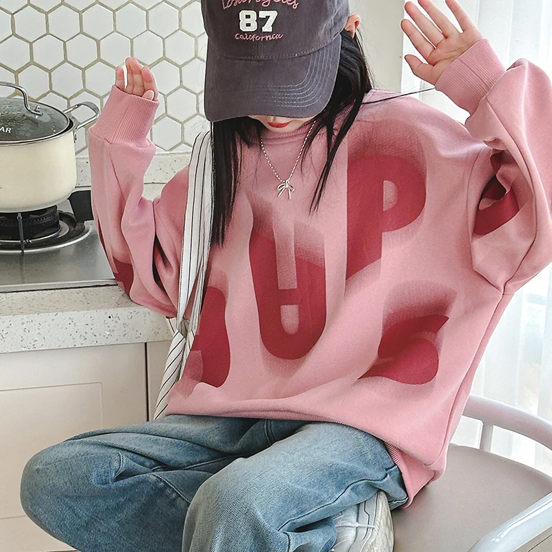 女童春季卫衣2025新款儿童春秋款长袖中大童女孩休闲洋气百搭韩版