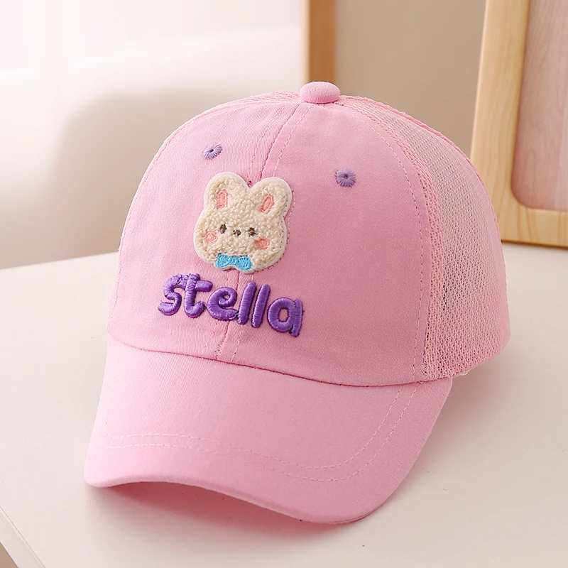 儿童夏季透气网眼鸭舌帽子洋气可爱婴儿男女宝宝韩版遮阳太阳凉帽