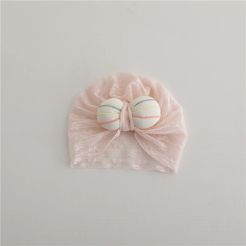 婴幼儿可爱超萌新生儿护卤门胎帽薄款夏季女宝宝印度帽韩版套头帽
