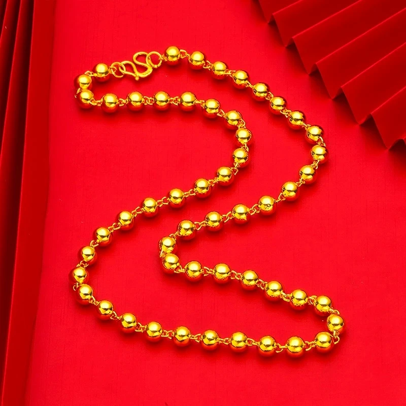 合金项链 2024新款【圆珠项链】男士时尚百搭气质不掉色经典妈妈