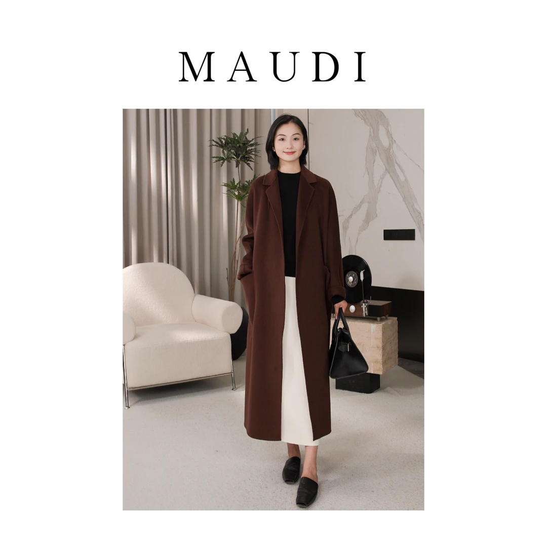MAUDI【 璀璨美人 纯羊绒大衣】秋冬氛围气质优雅纯羊 绒大衣6626