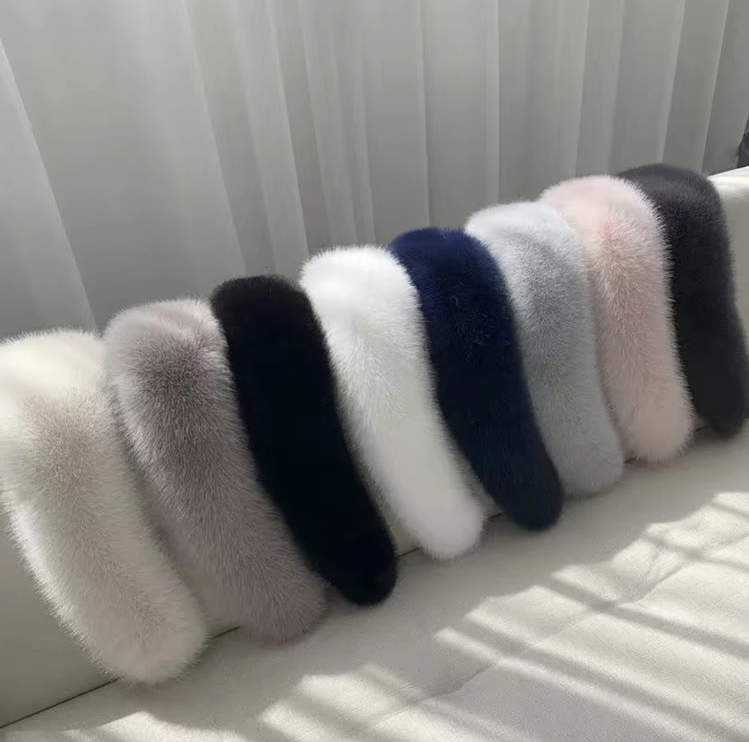 冬季男女通用狐狸貉子大毛领保暖百搭