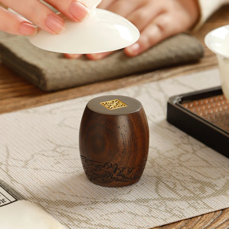 黑檀木盖置紫砂壶盖托盖碗茶盖搁垫小架子花梨木杯托杯垫