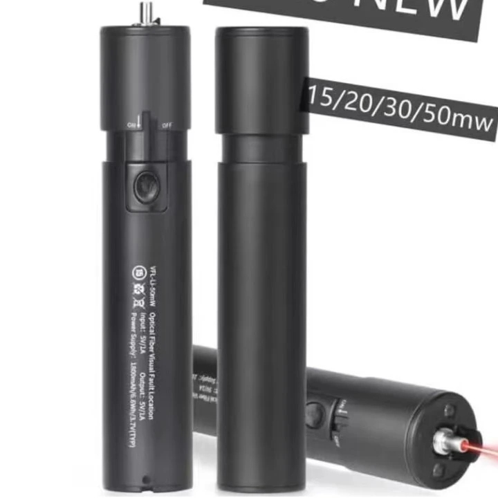 充电光纤红光笔15/20/30/50mw打光笔光功率计红光一体机套装红光