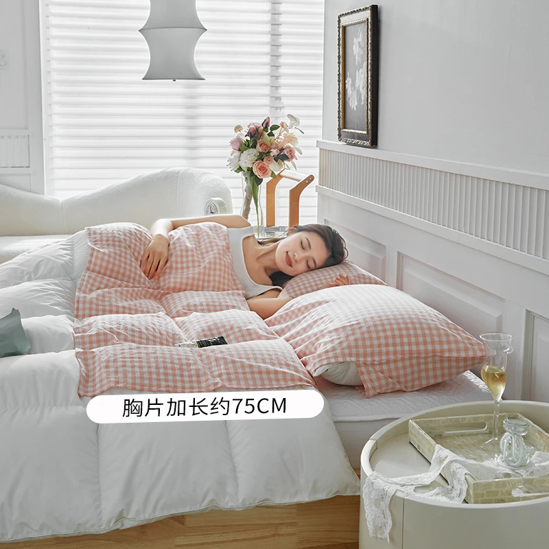 加长款酒店隔脏睡袋旅游床单被罩便携式双人成人旅行100%纯棉被套