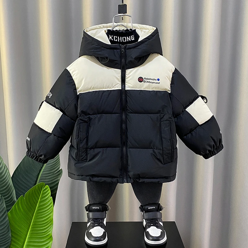 儿童男童棉衣外套冬季2023新款加厚冬装男孩棉服宝宝棉袄保暖上衣