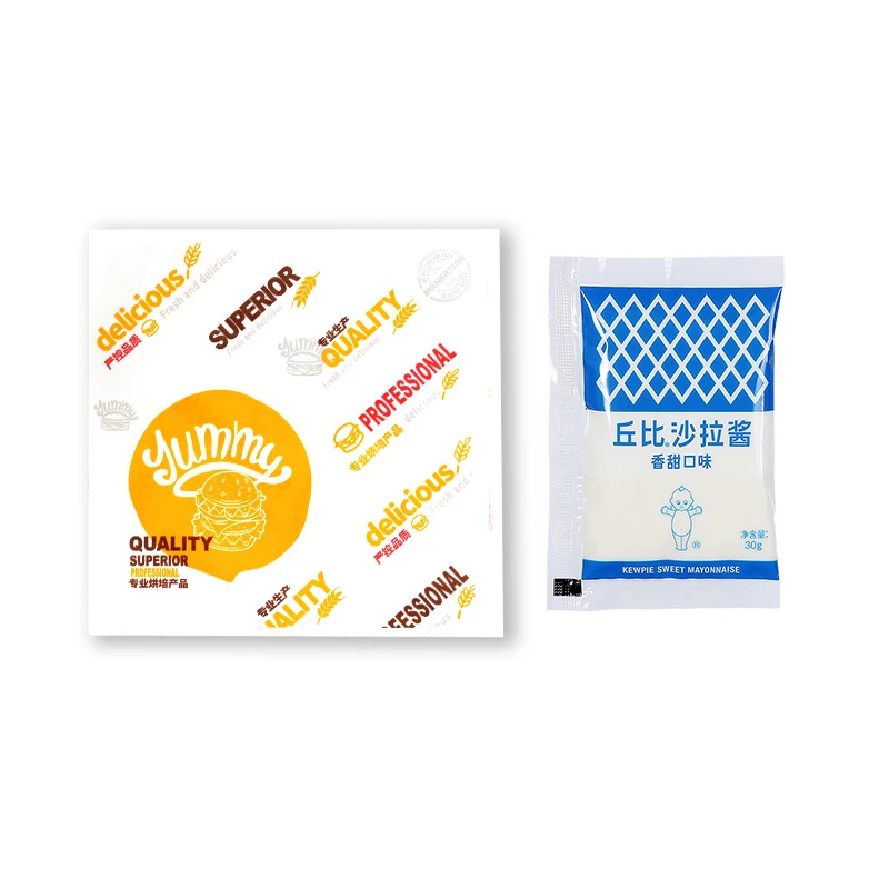 汉堡纸+沙拉酱