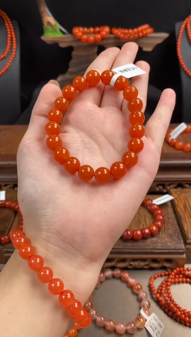 【闪购商品】南红玛瑙手串未镶嵌冰红11mm+